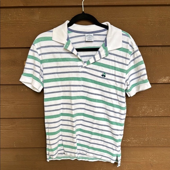 Brooks Brothers performance polo slim fit blue and green size small - Picture 1 of 5